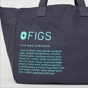 BNWT FIGS Canvas Bag